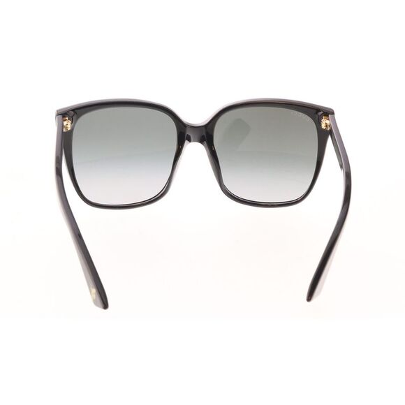Gucci GG0022S-001 Oversized Black Square Sunglasses with Grey Lenses - Picture 5 of 5